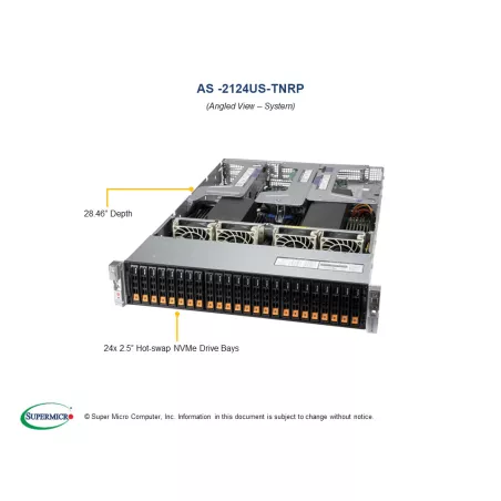  Supermicro AS -2124US-TNRP Système Supermicro CPU AMD AS -2124US-TNRP 3 824,71 $