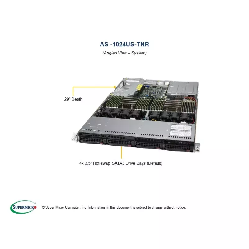 Système Supermicro CPU AMD AS -1024US-TNR