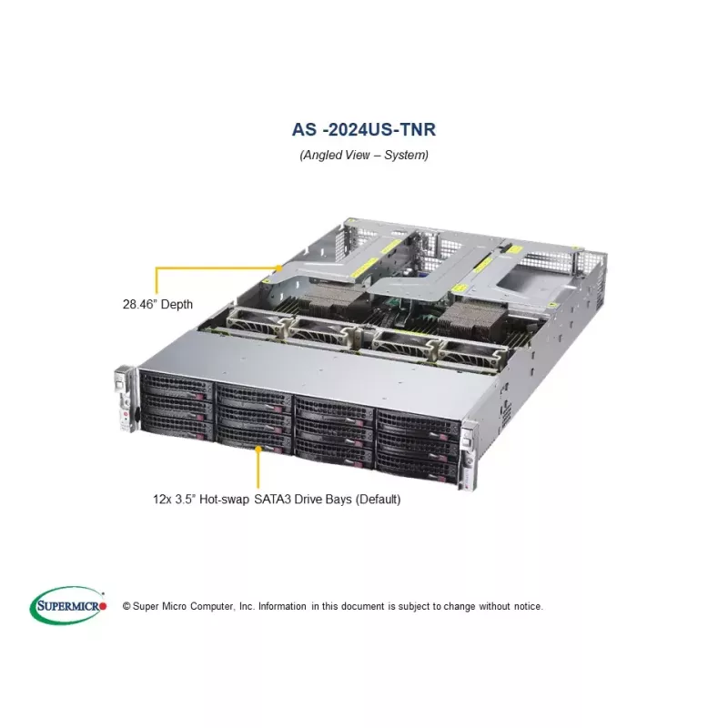 Système Supermicro CPU AMD AS -2024US-TNR