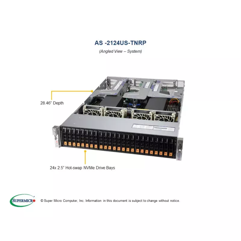 Système Supermicro CPU AMD AS -2124US-TNR