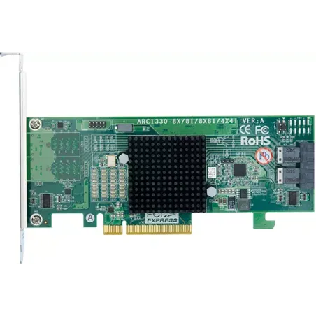 ARECA ARC-1330-8i ARC-1330-8I - 8 ports HBA SAS/SATA (Max 128HD) PCIe3.0x8 2xSFF-8643 279,53 $