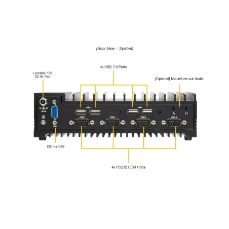 SYS-E100-13AD-H Supermicro -NR- Fanless CSE-E101-04 X13SAN-H-WOHS