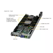 SYS-221BT-HNC9R Supermicro BigTwin 2U4N-6x 2.5"SAS-HW RAID- NVMe- X13DET-B- 217BQ2