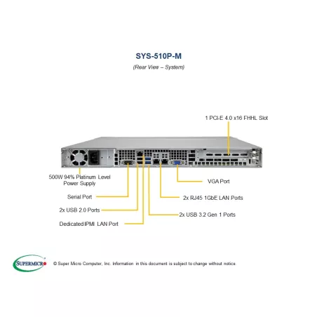 SYS-511R-M Supermicro Server