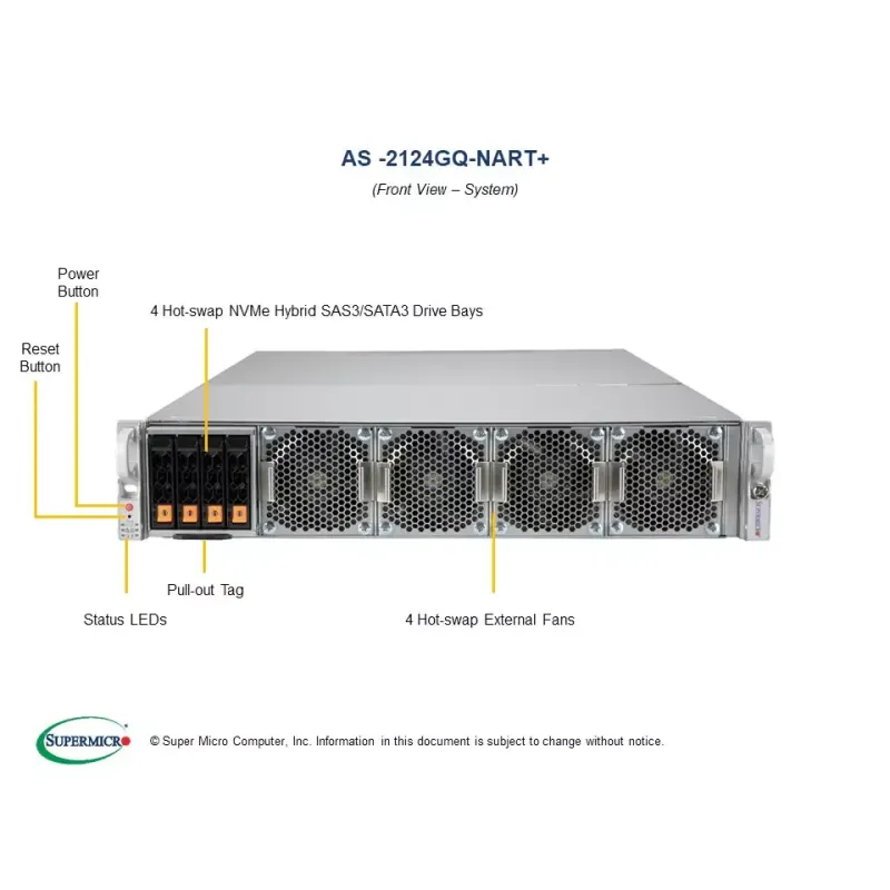 MBD-H12DSG-Q-CPU6-P, 228GTS, 3kW PWS, HF, RoHS/REACH