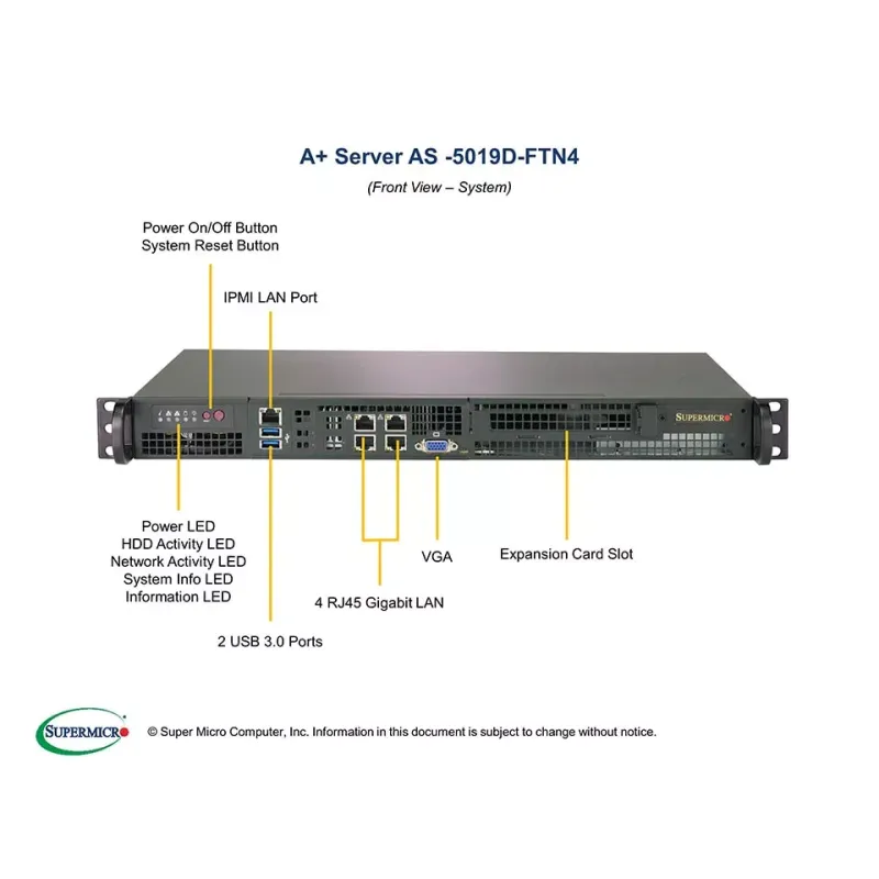 AS -5019D-FTN4 Supermicro