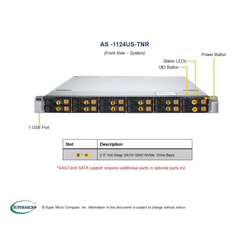 AS -1124US-TNR Supermicro