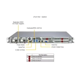 H13SVW-NT. CSE-515B-R000WNP , PWS-601S-1R