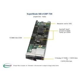  Supermicro SBI-4129P-T3N SBI-4129P-T3N Blade node Supermicro 922,35 $