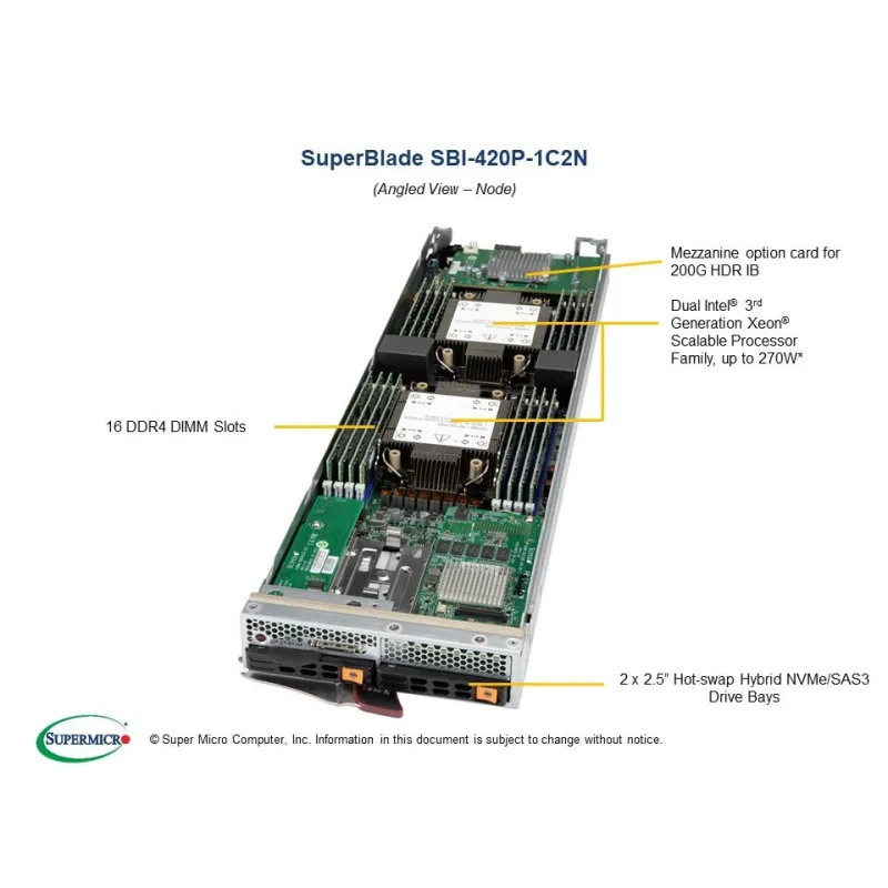 SBI-420P-1C2N Supermicro