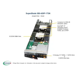  Supermicro SBI-420P-1T3N SBI-420P-1T3N Blade node Supermicro 1 148,24 $