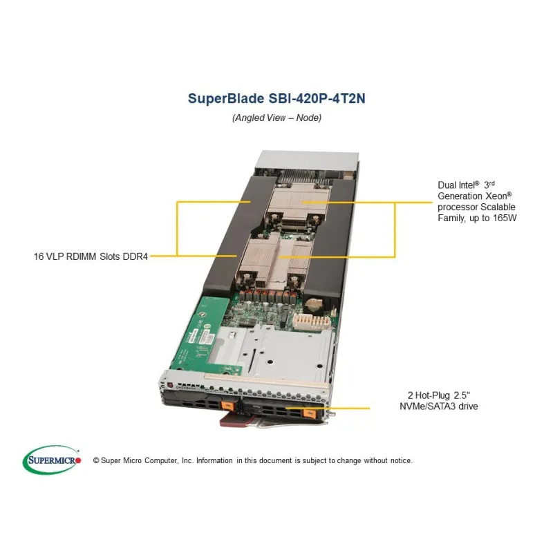 SBI-420P-4T2N Blade node Supermicro