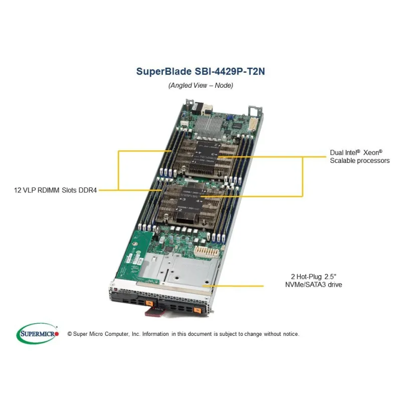 SBI-4429P-T2N Processor Blade SBI-4429P-T2N (Black)