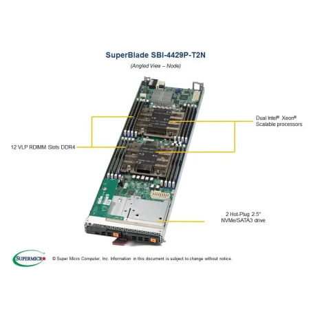  Supermicro SBI-4429P-T2N SBI-4429P-T2N Blade node Supermicro 861,18 $