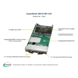  Supermicro SBI-6119P-C3N SBI-6119P-C3N Blade node Supermicro 1 069,41 $