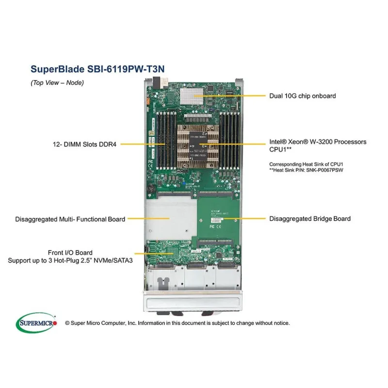 SBI-6119PW-T3N Supermicro