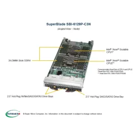  Supermicro SBI-6129P-C3N SBI-6129P-C3N Blade node Supermicro 1 340,00 $