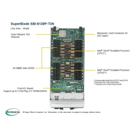  Supermicro SBI-6129P-T3N SBI-6129P-T3N Blade node Supermicro 1 041,18 $