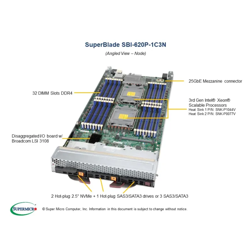 SBI-620P-1C3N Supermicro