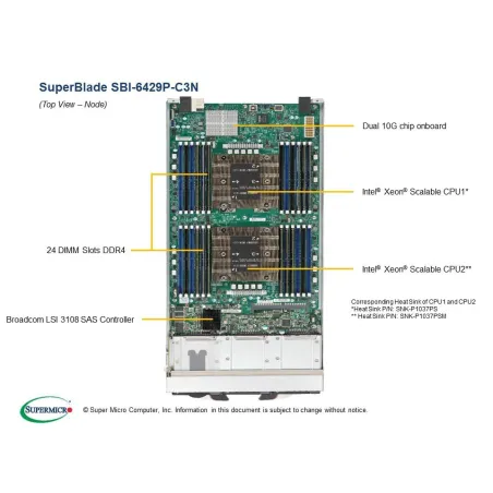  Supermicro SBI-6429P-C3N SBI-6429P-C3N Blade node Supermicro 1 222,35 $