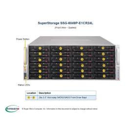  Supermicro SSG-6049P-E1CR24L Supermicro SSG-6049P-E1CR24L 4U (CSE-847BE1C-R1K23B X11DPH-T 3 422,94 $