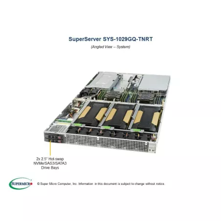  Supermicro SYS-1029GQ-TNRT Supermicro SYS-1029GQ-TNRT 1U (CSE-118QETS-R2K05P2 X11DGQ 3 298,71 $