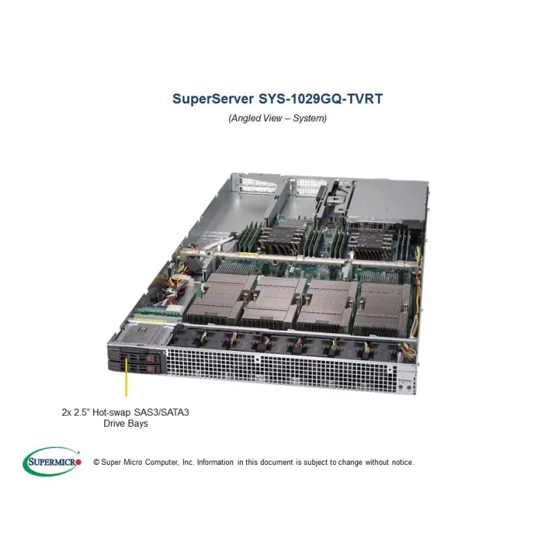 Supermicro SYS-1029GQ-TVRT (CSE-118GQPTS-R2K05P2 X11DGQ)