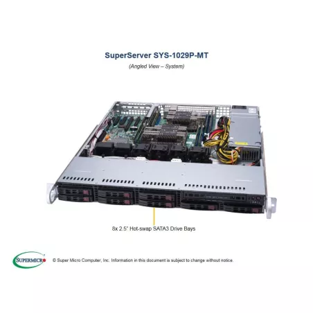  Supermicro SYS-1029P-MT Supermicro SYS-1029P-MT 1U (CSE-113MFAC2-605CB X11DPL-I 1 234,59 $