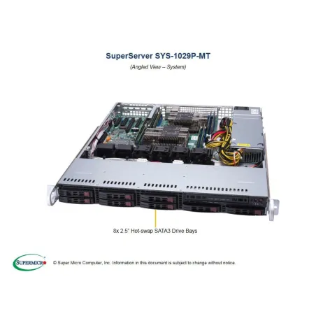  Supermicro SYS-1029P-MT Supermicro SYS-1029P-MT 1U (CSE-113MFAC2-605CB X11DPL-I 1 234,59 $