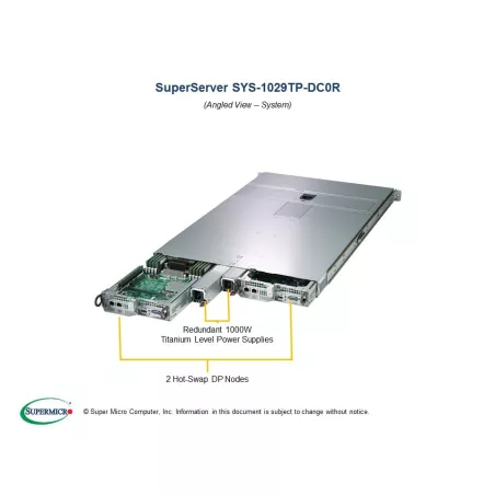  Supermicro SYS-1029TP-DC0R Supermicro SYS-1029TP-DC0R 1U (CSE-809H-R1K05P3 X11DPT-PS 3 039,88 $