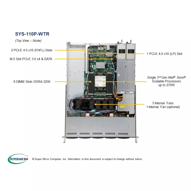 SYS-110P-WTR Supermicro