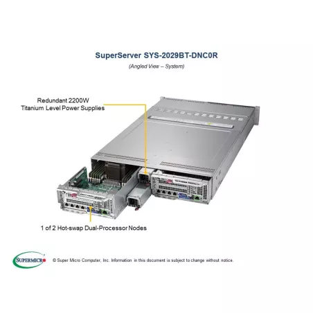  Supermicro SYS-2029BT-DNC0R Supermicro SYS-2029BT-DNC0R 2U (CSE-217BHD+-R2K22BP2 X11DPT-B 4 988,82 $