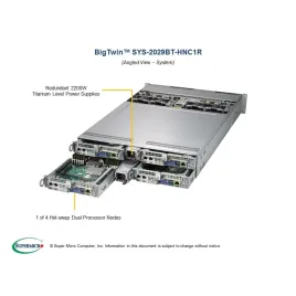 Supermicro SYS-2029BT-HNC1R 2U (CSE-217BHQ+-R2K22BP2 X11DPT-B