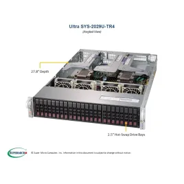  Supermicro SYS-2029U-TR4 Supermicro SYS-2029U-TR4 2U (CSE-219U2AC4-R1K02-T X11DPU 2 465,29 $