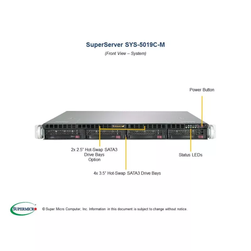 SYS-5019C-M Supermicro