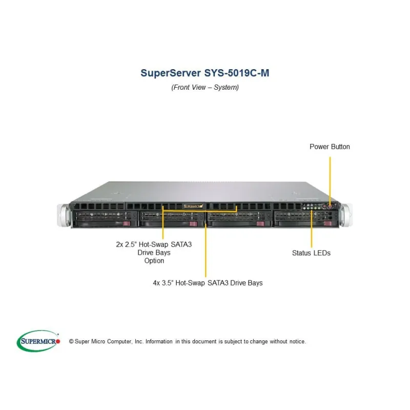 SYS-5019C-M Supermicro