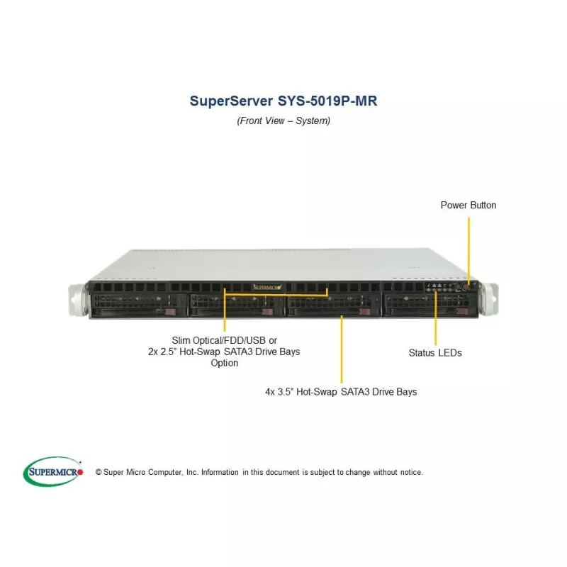 SYS-5019P-MR Supermicro