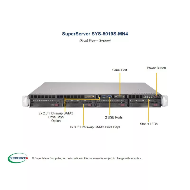 SYS-5019S-MN4 Supermicro