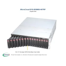 Supermicro SYS-5039MS-H8TRF 3U CSE-938BH-R1K68B - 8x X11SSD-F