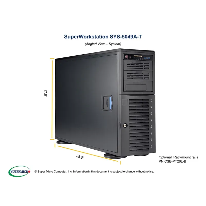 Supermicro SYS-5049A-T (CSE-743AC-1200B-SQ + X11SPA-TF)