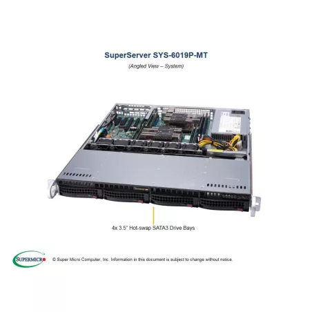  Supermicro SYS-6019P-MT Supermicro SYS-6019P-MT 1U (CSE-813MF2TQC-505CB X11DPL-I 1 147,88 $