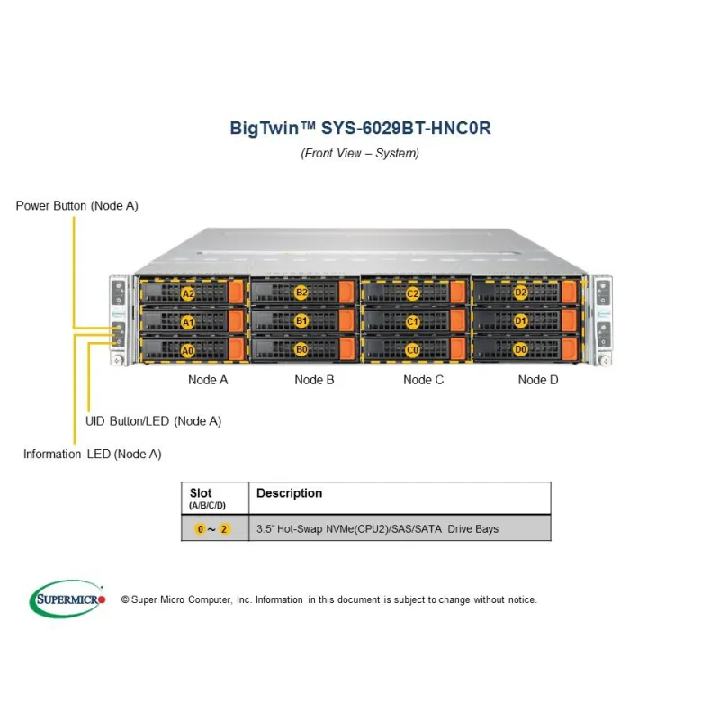 SYS-6029BT-HNC0R Supermicro