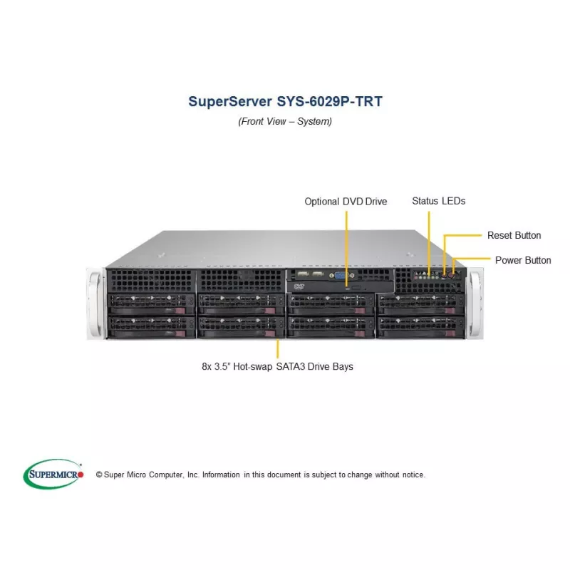 Supermicro SYS-6029P-TR 2U (CSE-825TQC-R1K03LPB X11DPi-N)