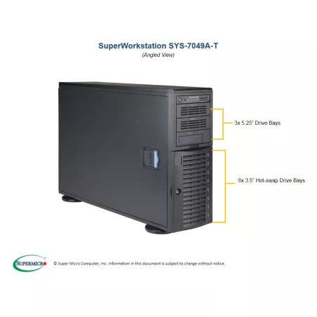  Supermicro SYS-7049A-T Supermicro SYS-7049A-T 4U (CSE-743TS-1200BP-SQ X11DAi-N 1 792,35 $