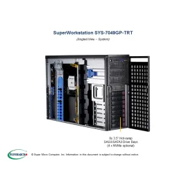 Supermicro SYS-7049GP-TRT Supermicor SYS-7049GP-TRT 4U CSE-747BTS-R2K20BP X11DPG-QT 3 237,88 $