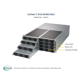  Supermicro SYS-F619P2-RC0 Supermicro SYS-F619P2-RC0 4U (CSE-F418BC2-R2K20BP X11DPFR-SN 12 981,29 $