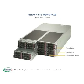  Supermicro SYS-F629P3-RC0B Supermicro SYS-F629P3-RC0B 4U (CSE-F424S2-R1K23BP X11DPFR-SN 7 214,71 $