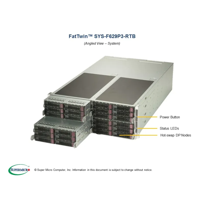 Supermicro SYS-F629P3-RC1B 4U (CSE-F424S2-R1K23BP X11DPFR-SN