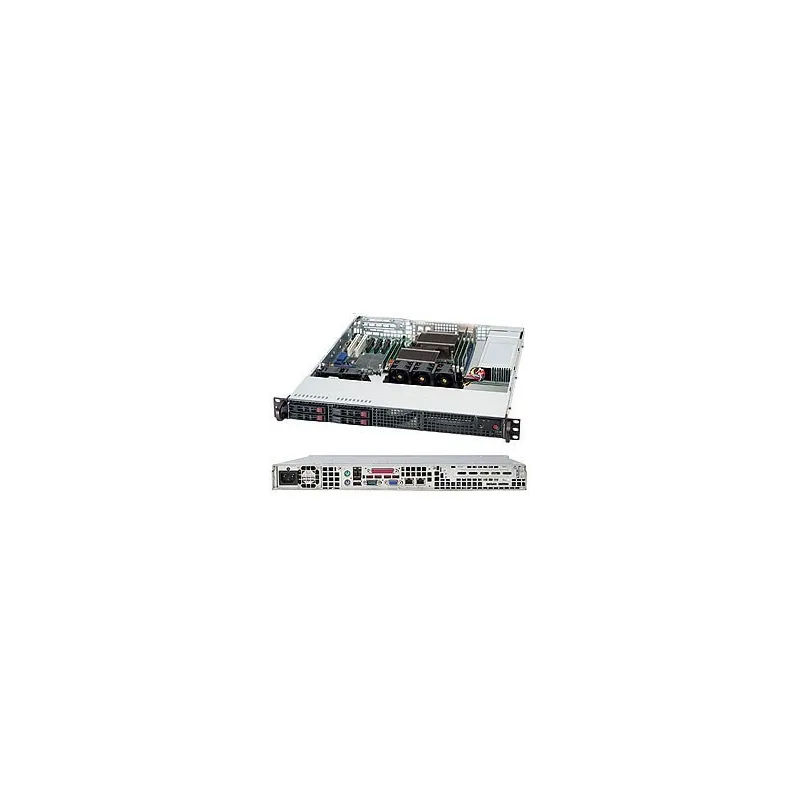 CSE-111TQ-563CB Supermicro -EOL-Black SC111 Chassis W- 563W PWS