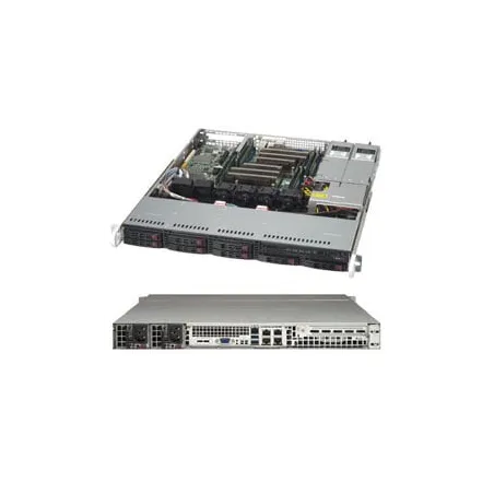 Supermicro CSE-113MFAC2-R606CB 1U 2xPWS-R606P-1R 8x2.5" 1xFH